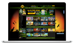 An image of G'Day Casino on Laptop