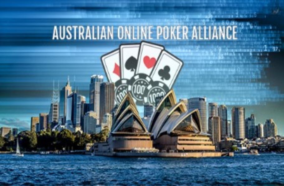 Australian Online Poker Alliance with Sydney on the background