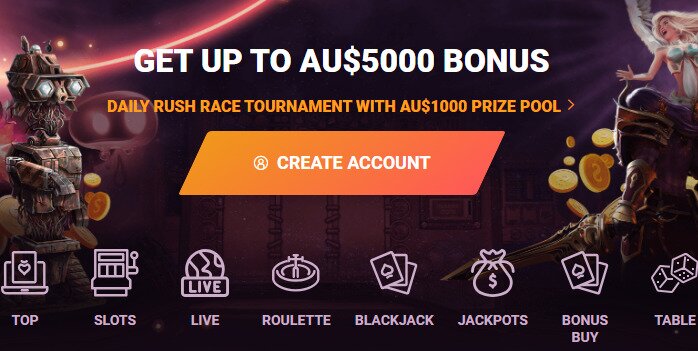 Casinonic homepage