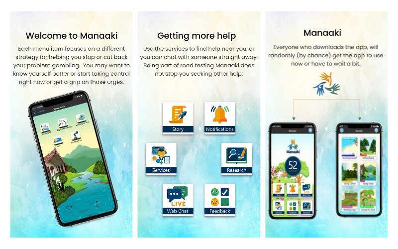 New Zealand Manaki app for gambling treatment