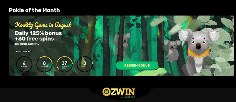 Ozwin Casino - Pokie of the Month