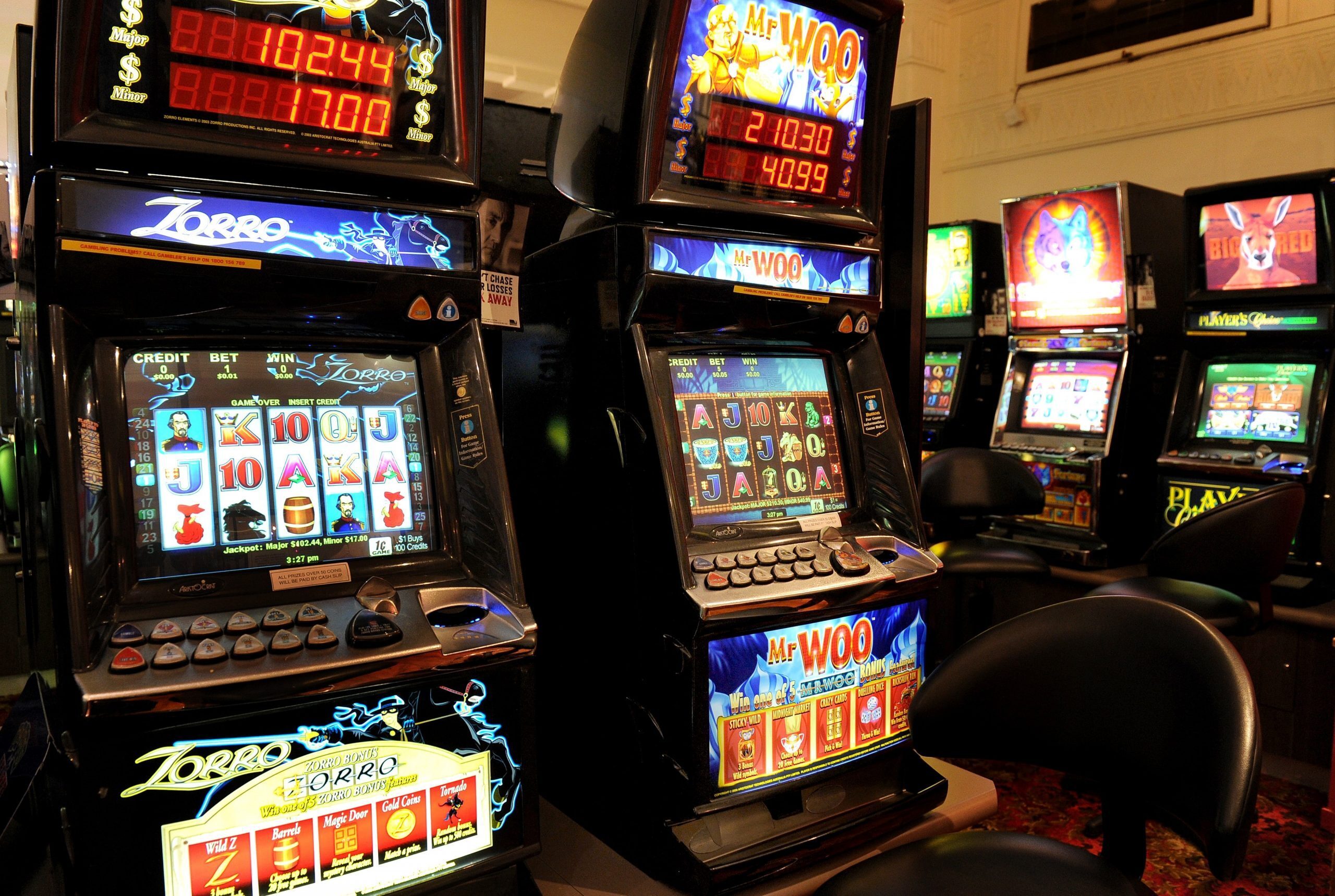 pokies and poker machines