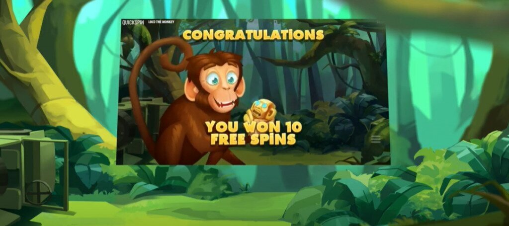 Loco the Monkey features Quickspin