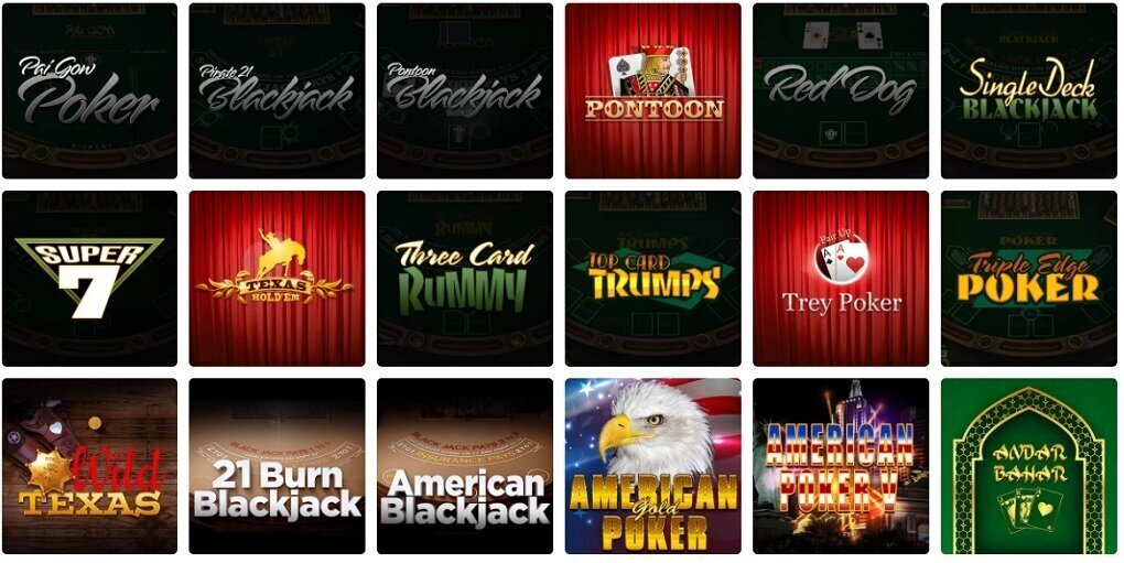 Bambet casino card games