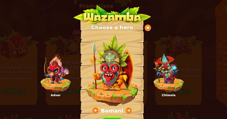 Wazamba Casino - Heroes