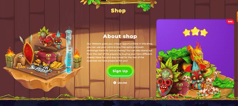 Wazamba Casino - Shop