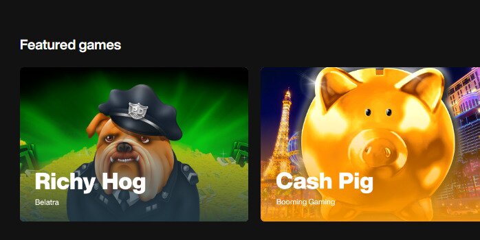 Just Casino Featured Games
