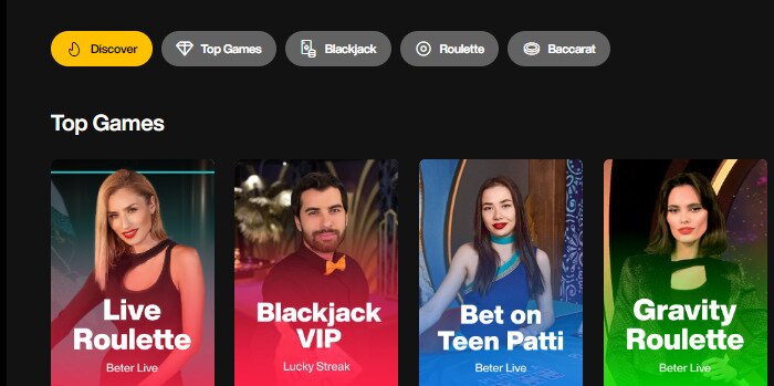 Just Casino Live Games