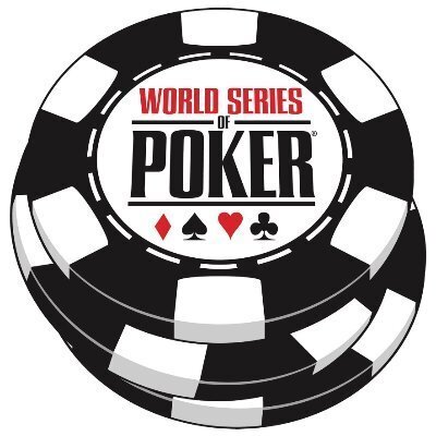 Casino chips with WSOP logo in the centre