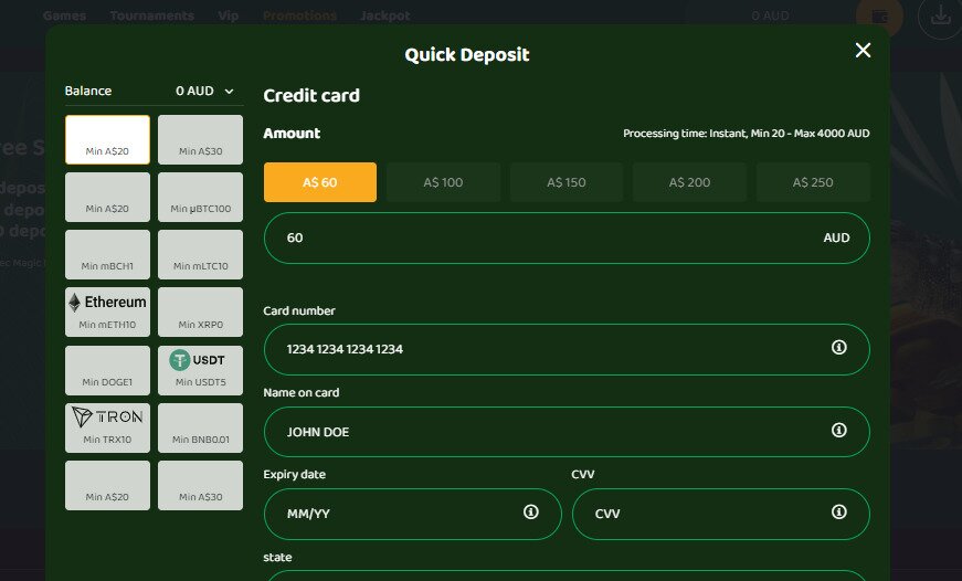 50 Crowns quick deposit 2