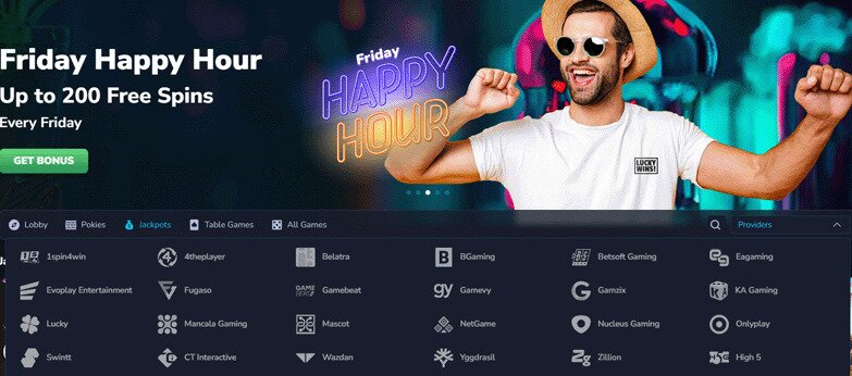 Lucky Wins Casino Game Providers