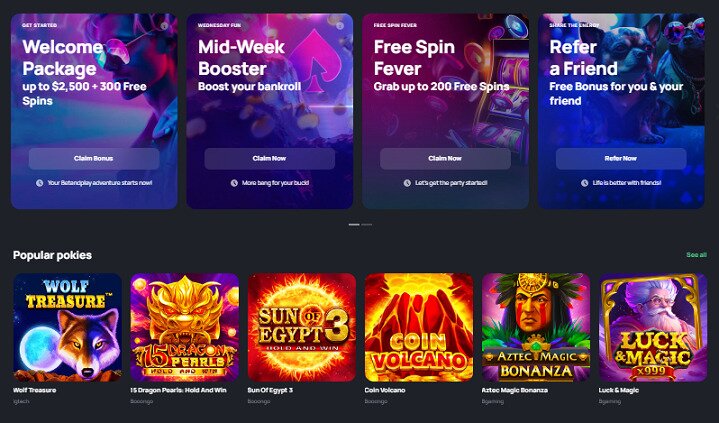 BetandPlay Homepage