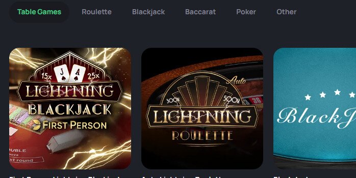 BetandPlay Table Games