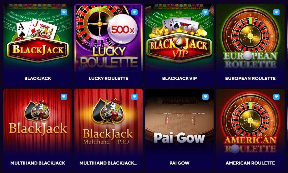 Dazard Casino Table Games