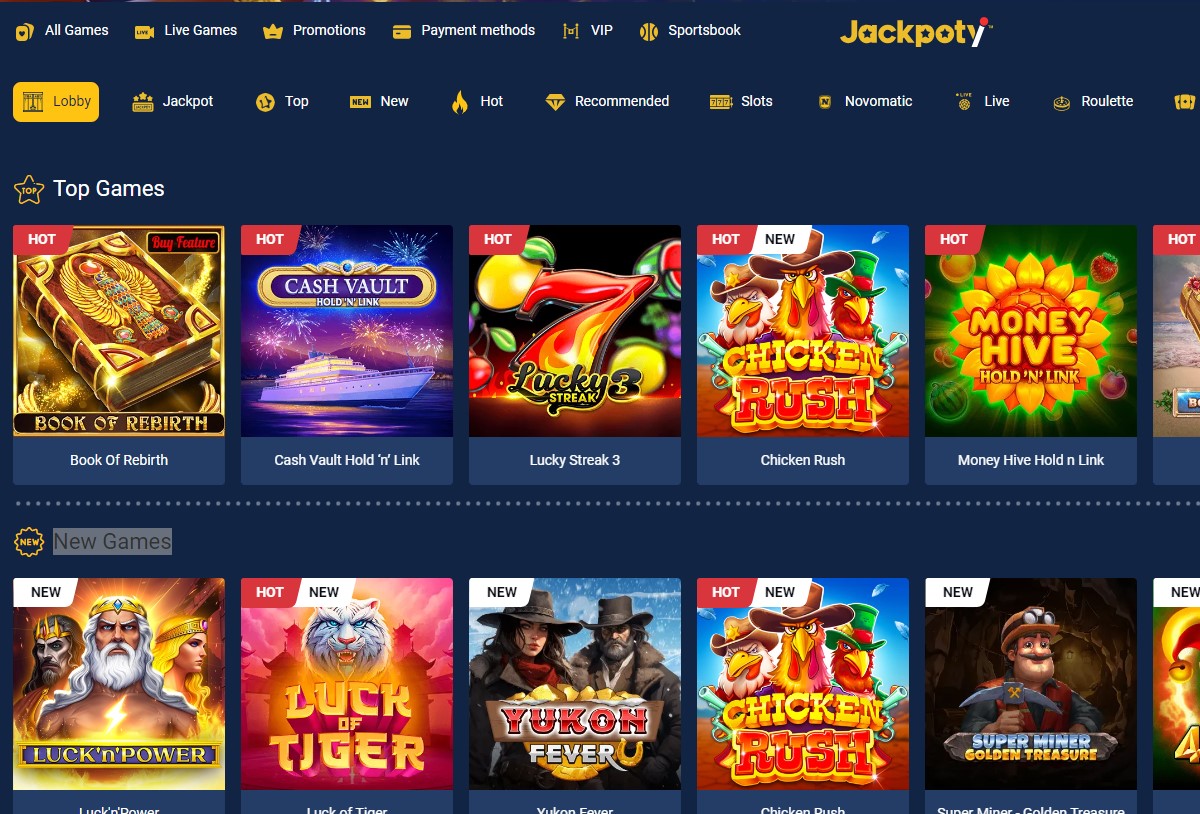 Jackpoty games