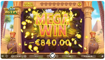 Cash of Egypt Mega win
