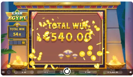 Cash of Egypt total win
