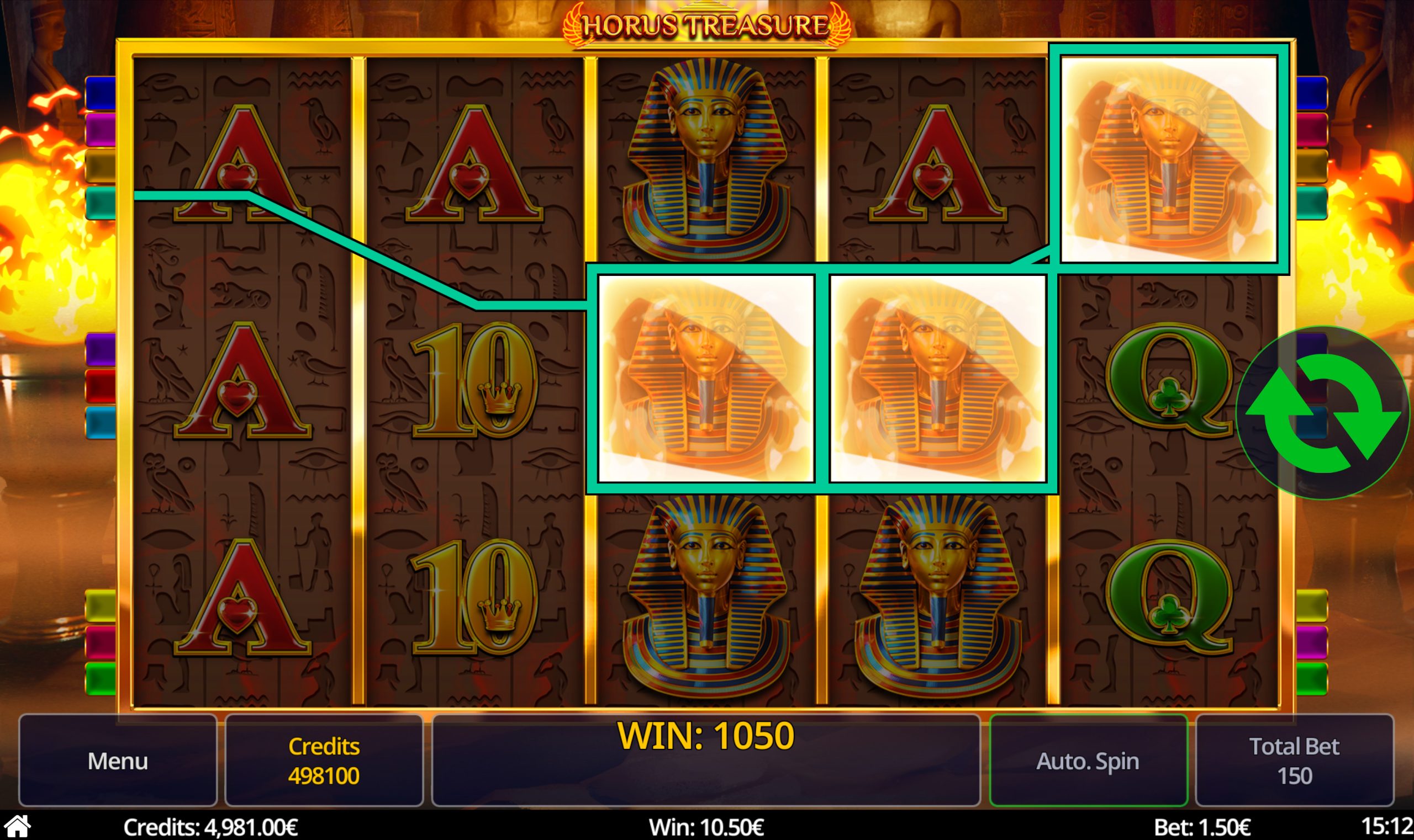 Horus Treasure Game Play
