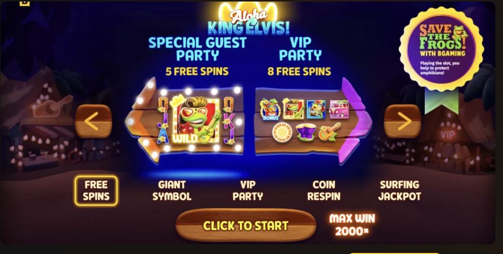 Bonus Game screen