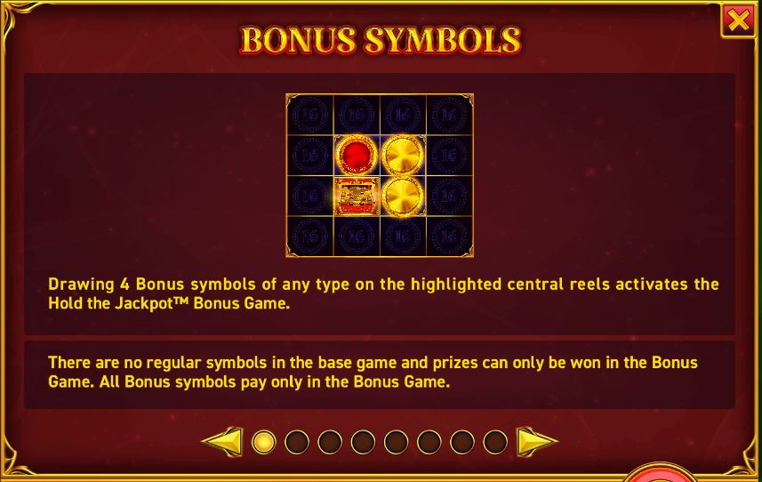 Bonus symbols explained