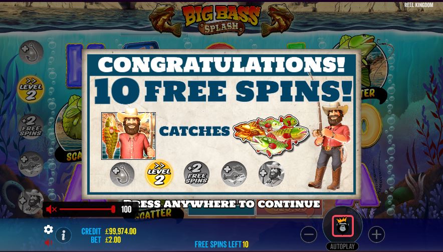 Free spins win