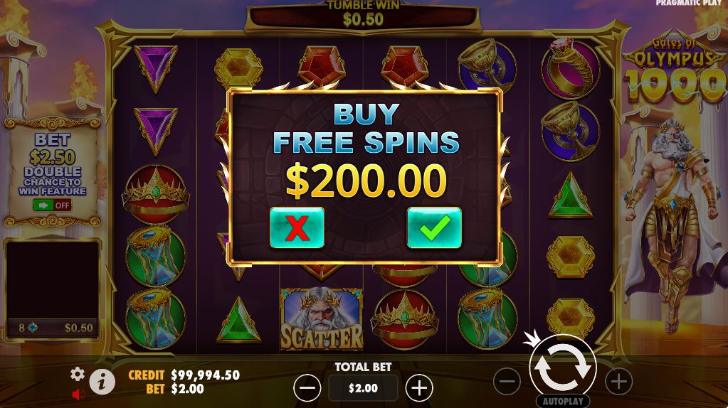 Gates of Olympus 1000 buy free spins