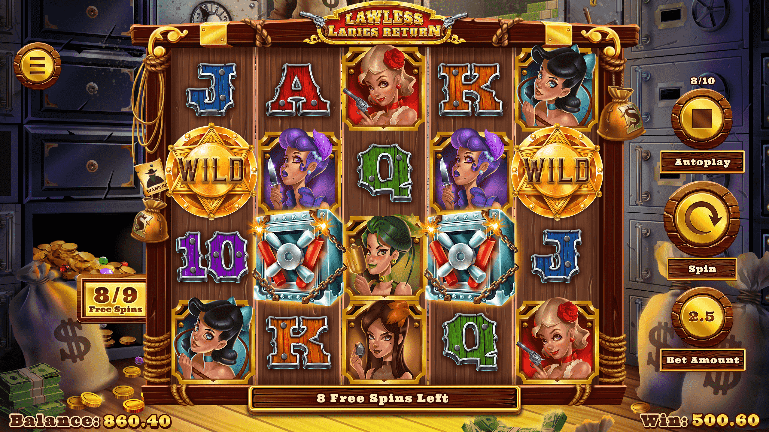 Lawless Ladies Return pokie game