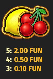 Lemon/cherries symbol