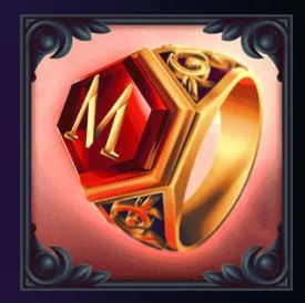 Moriarty Megaways Gold Gem Ring Symbol