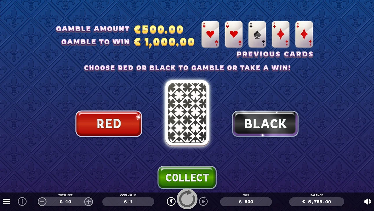 Noble Crown Gamble Feature