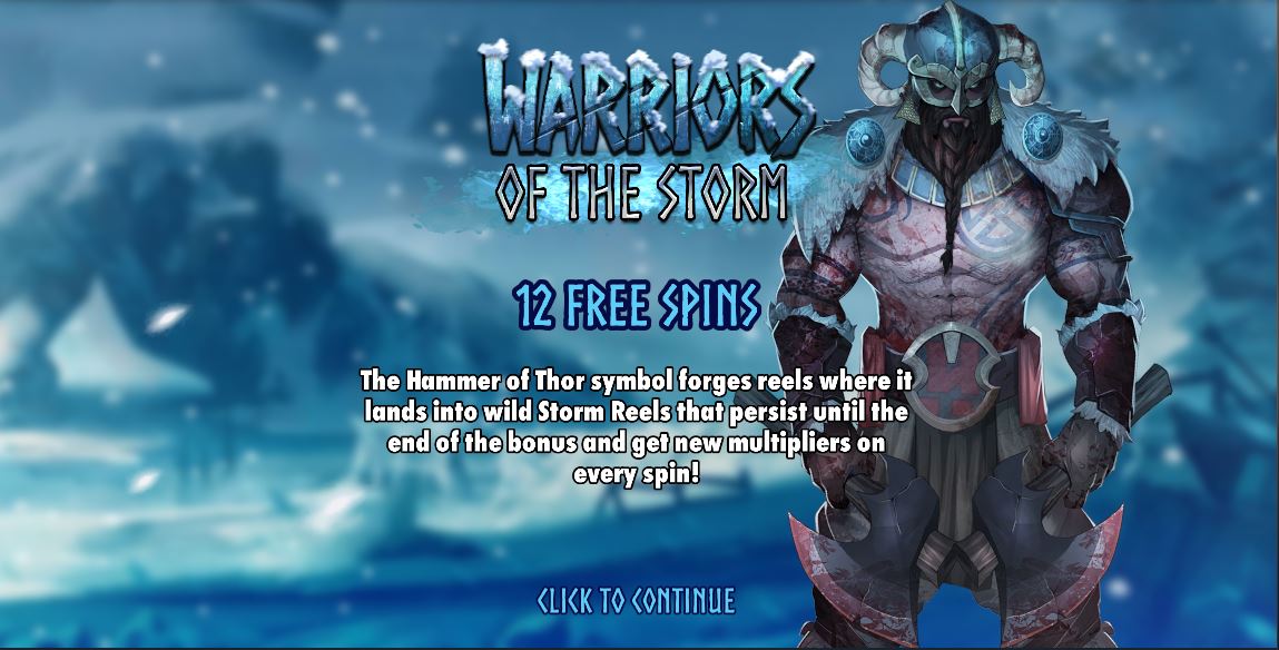 Stormforged warriors of the storm bonus game