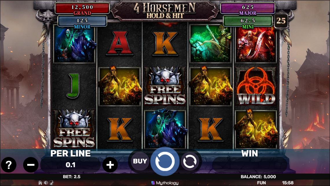 4 Horsemen Hold & Hit Gameplay screen 1