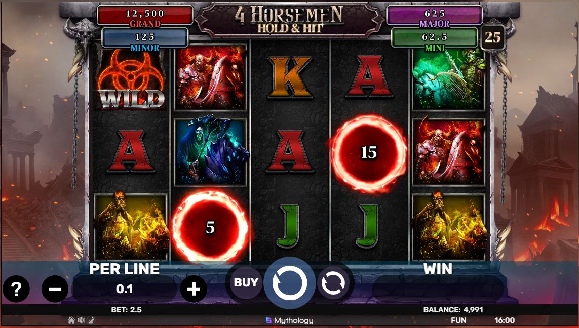4 Horsemen Hold & Hit Gameplay screen 2