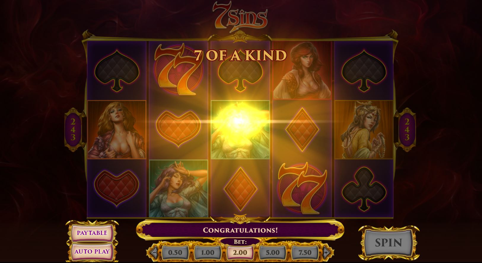 7 Sins - Gameplay screen 2