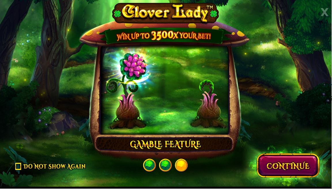 Clover Lady Gamble Feature Screen