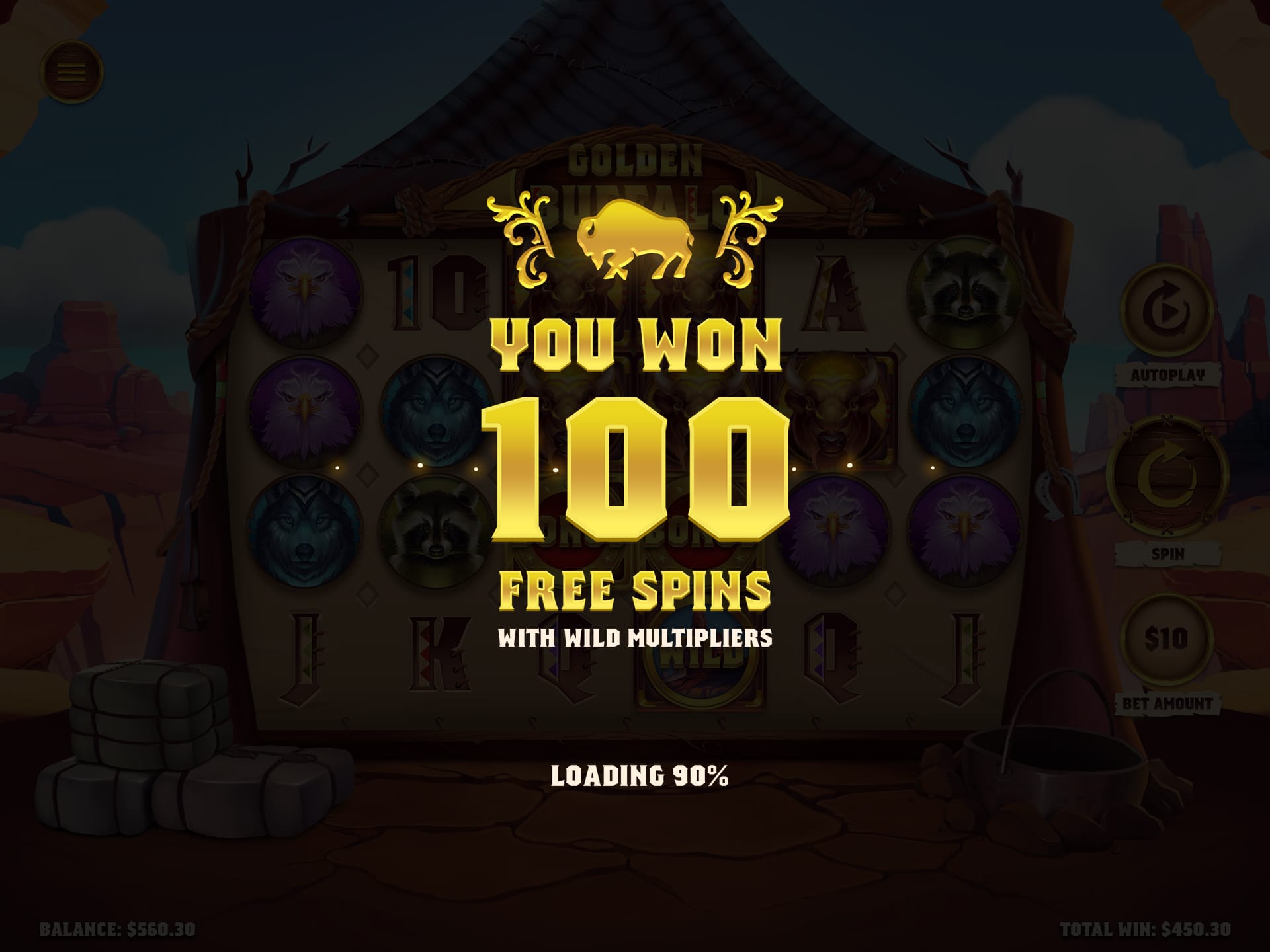 Golden Buffalo Free Spins