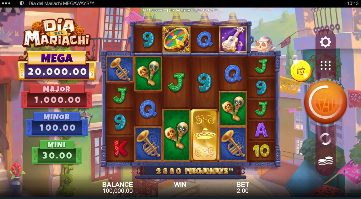 Dia Del Mariachi Megaways - Gameplay screen 2