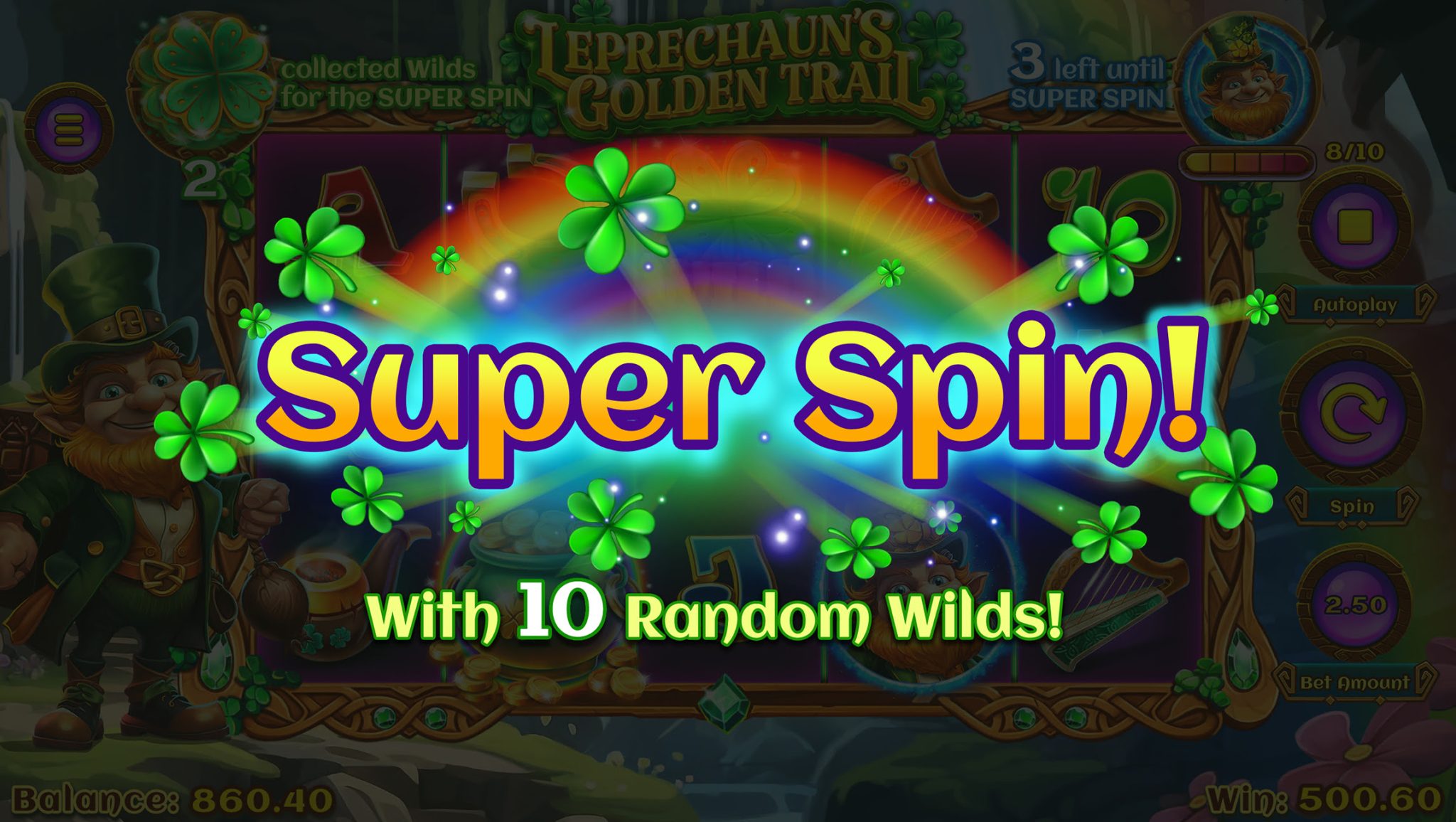 Leprechauns Golden Trail Game play screen 3