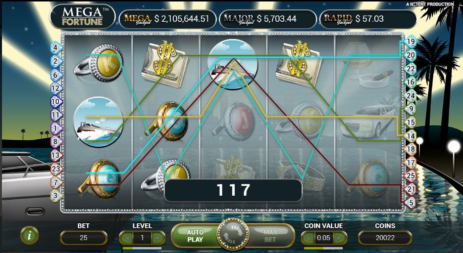 Mega Fortune gameplay screen 2