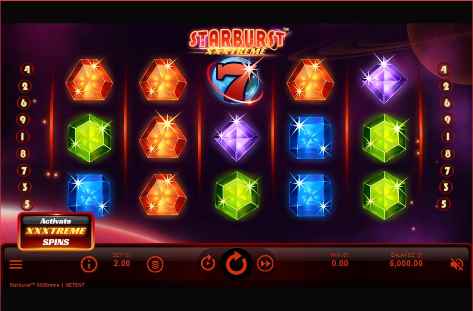 Starburst Xxxtreme Gameplay Screen 1
