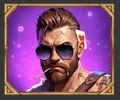 Purple viking symbol