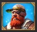 Blue viking symbol