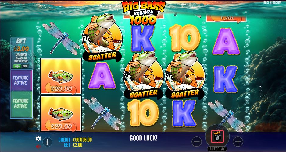 Big Bass Bonanza 1000 Gameplay Screen 4