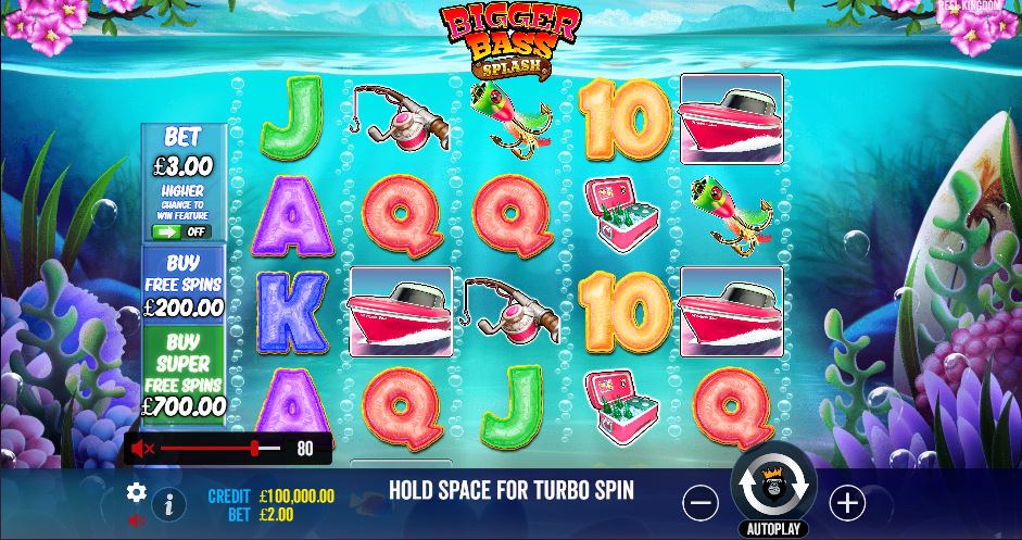 Bigger Bass Splash Gameplay screen 2