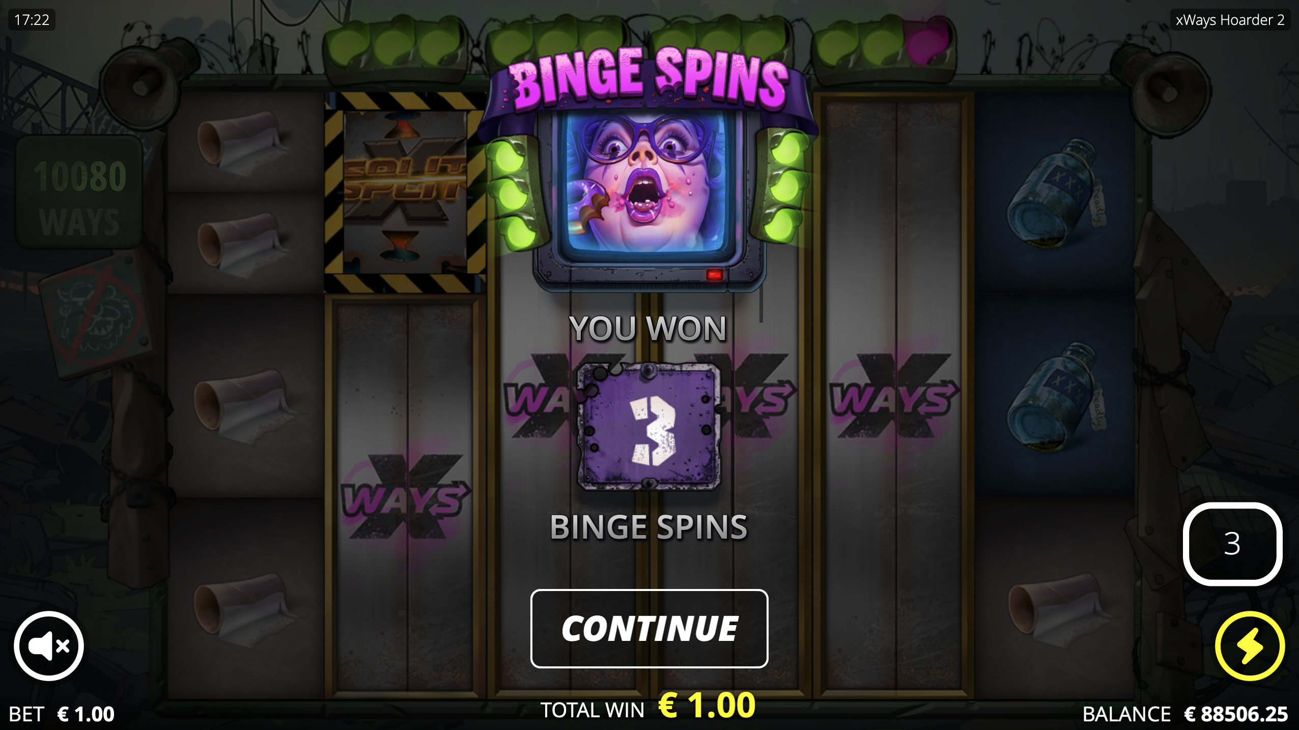 X Ways Hoarder 2 - Binge Spins Splash screen