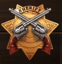Gunslinger Reloaded - medium paying symbol Sheriffs badge