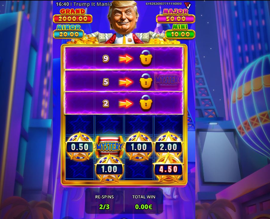 Trump It Mania Hot Bonus Gameplay screen 4