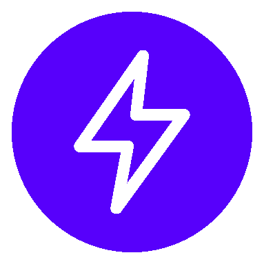 Icon lightning circle