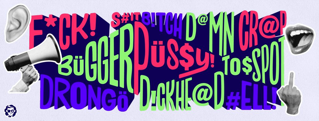 Illustration of swear words
