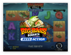 Big Bass Bonanza Reel Action by Pragmatic Play logo
